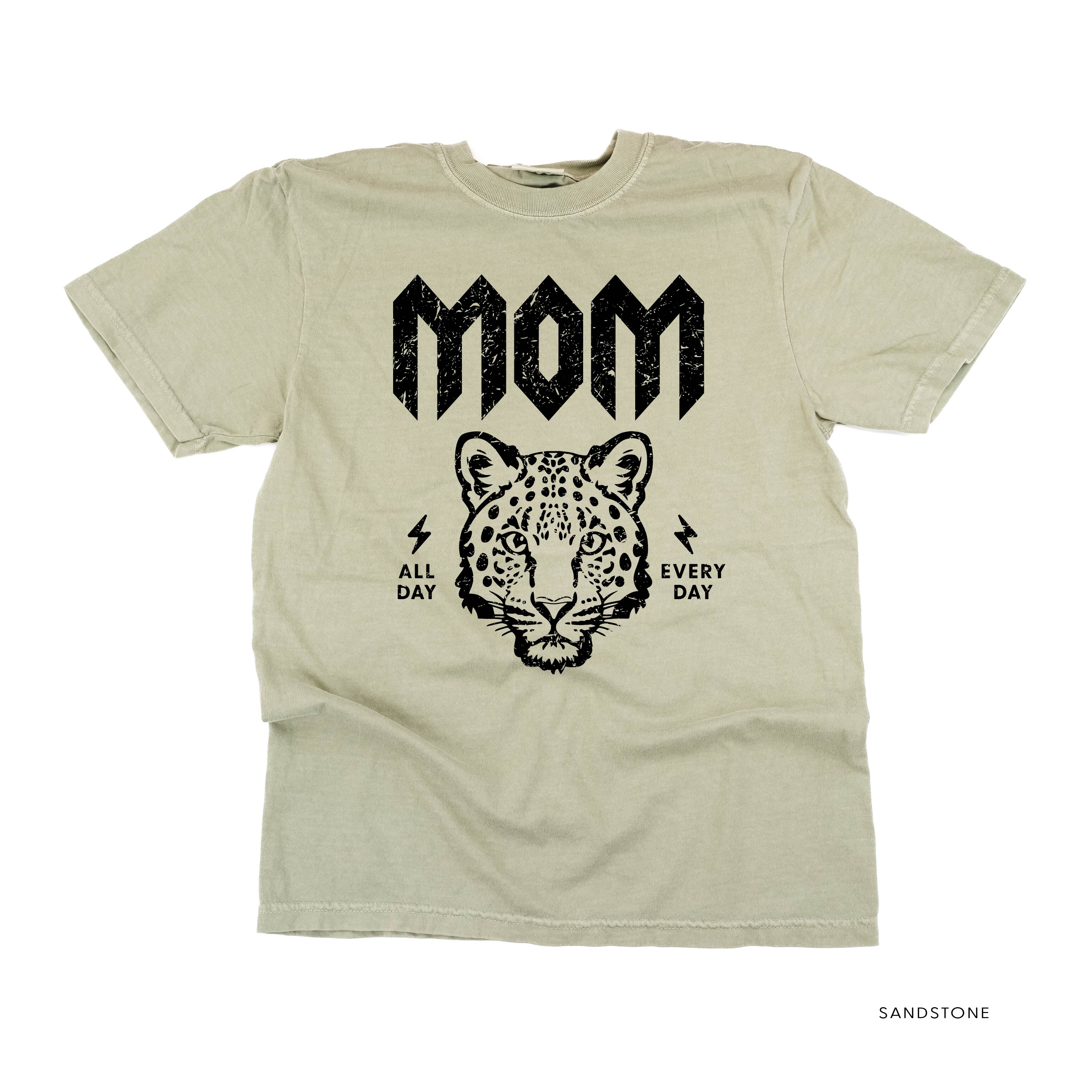 Band Tee  - Leopard Mom - Comfort Colors Tee Little Mama Shirt Shop