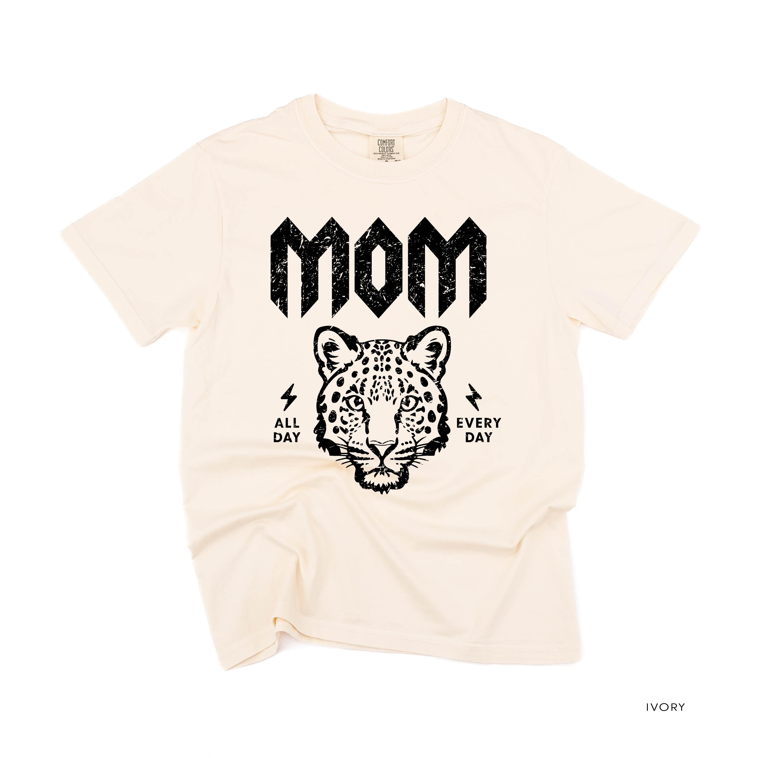 Band Tee  - Leopard Mom - Comfort Colors Tee Little Mama Shirt Shop