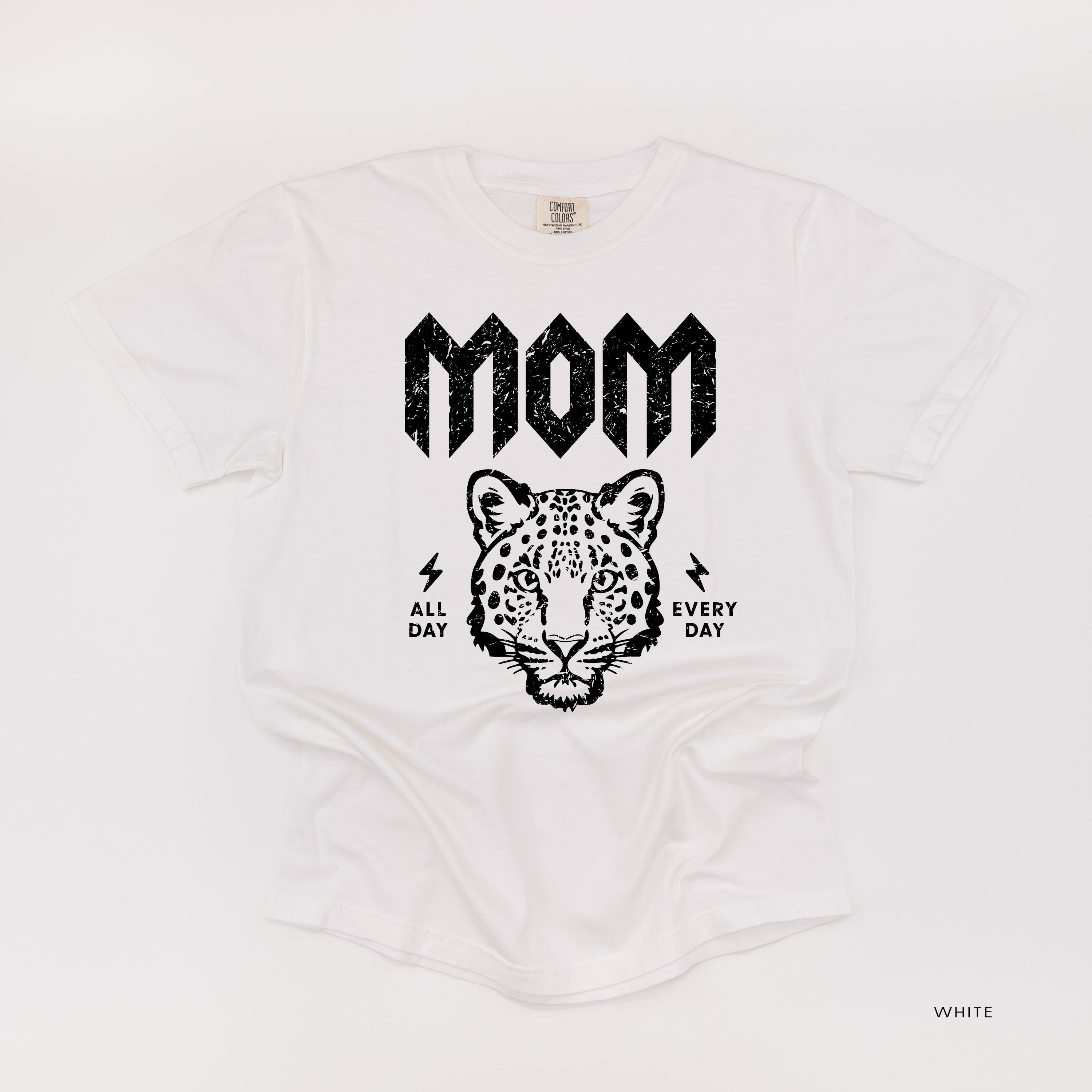 Band Tee  - Leopard Mom - Comfort Colors Tee Little Mama Shirt Shop