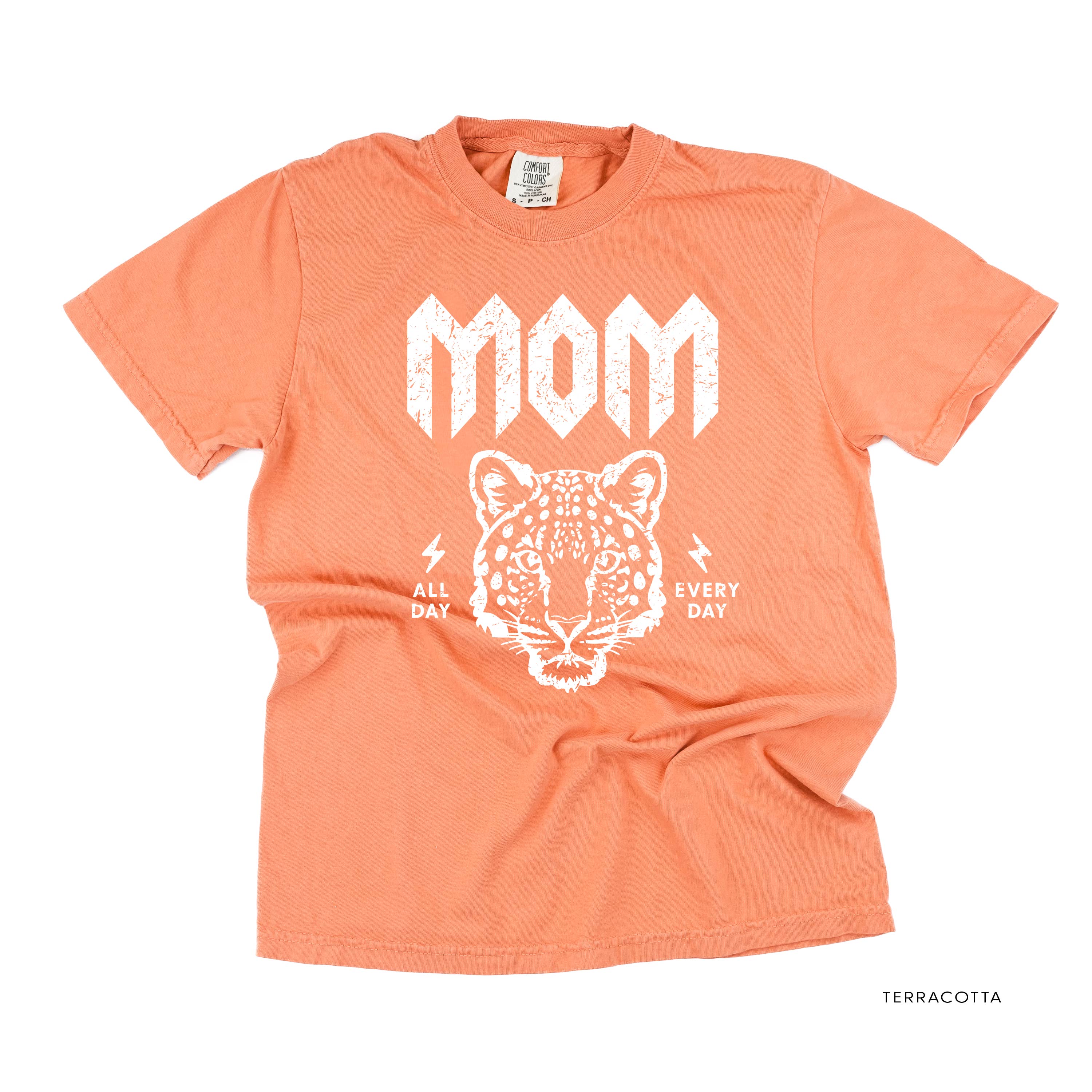 Band Tee  - Leopard Mom - Comfort Colors Tee Little Mama Shirt Shop