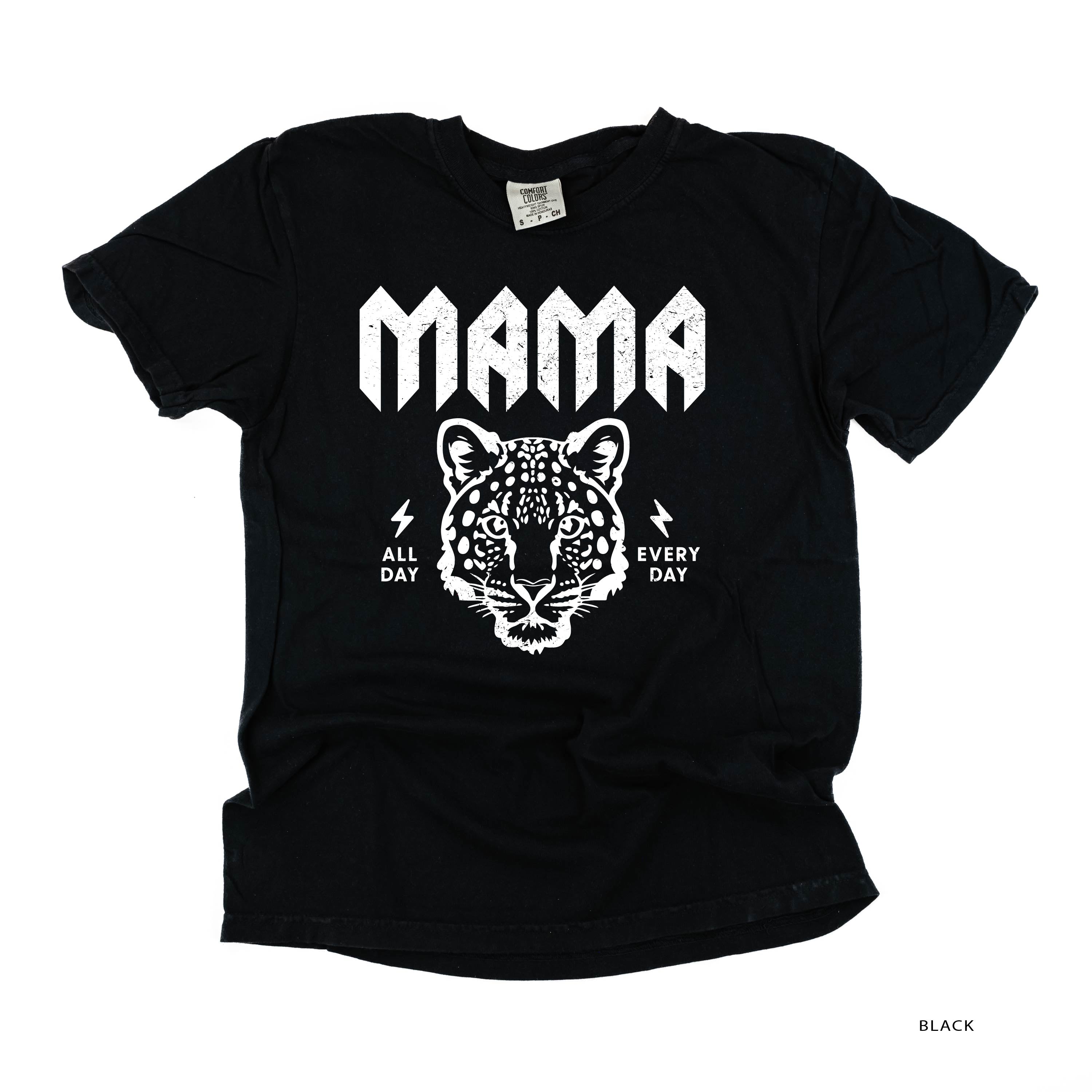 Band Tee  - Leopard Mama - Comfort Colors Tee Little Mama Shirt Shop