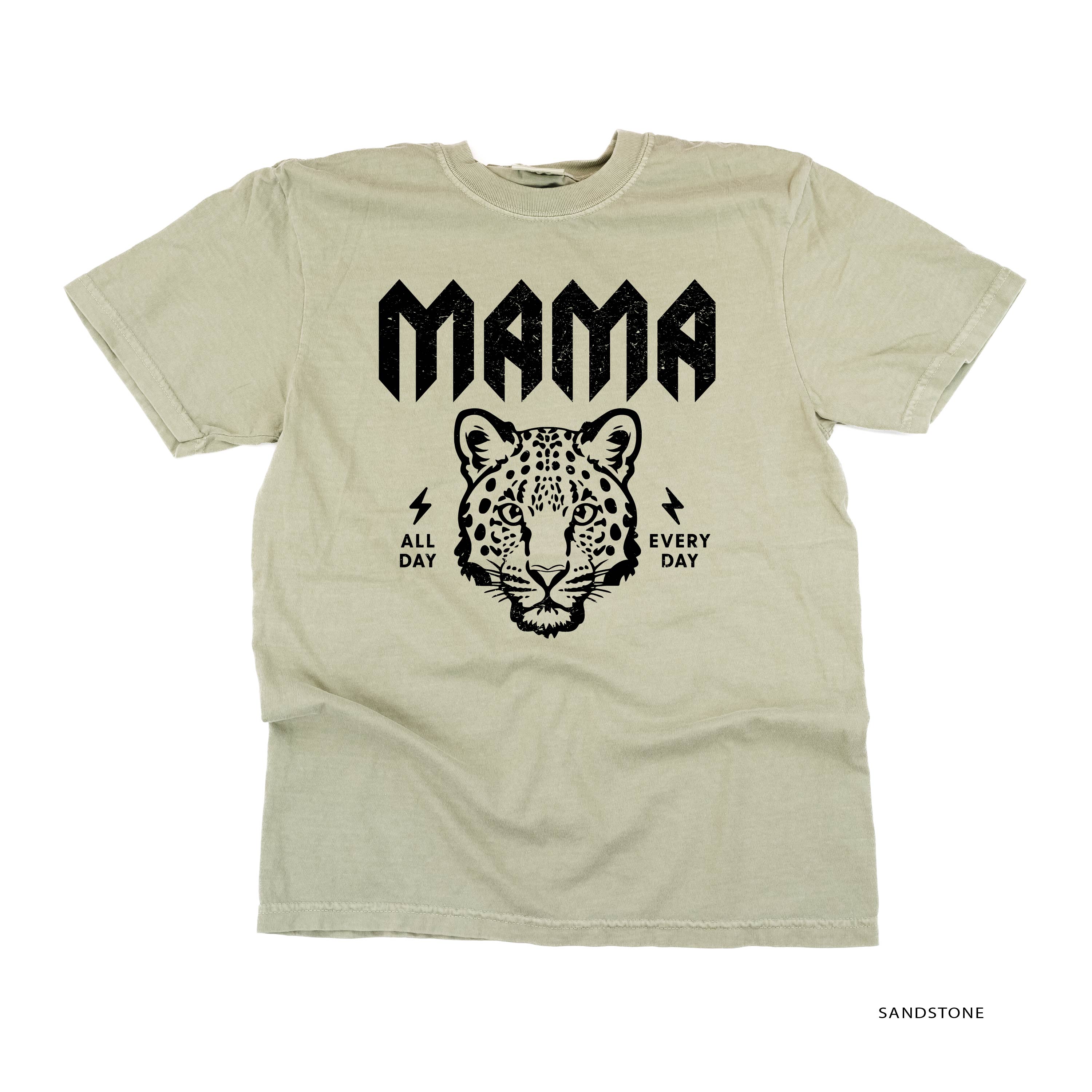 Band Tee  - Leopard Mama - Comfort Colors Tee Little Mama Shirt Shop