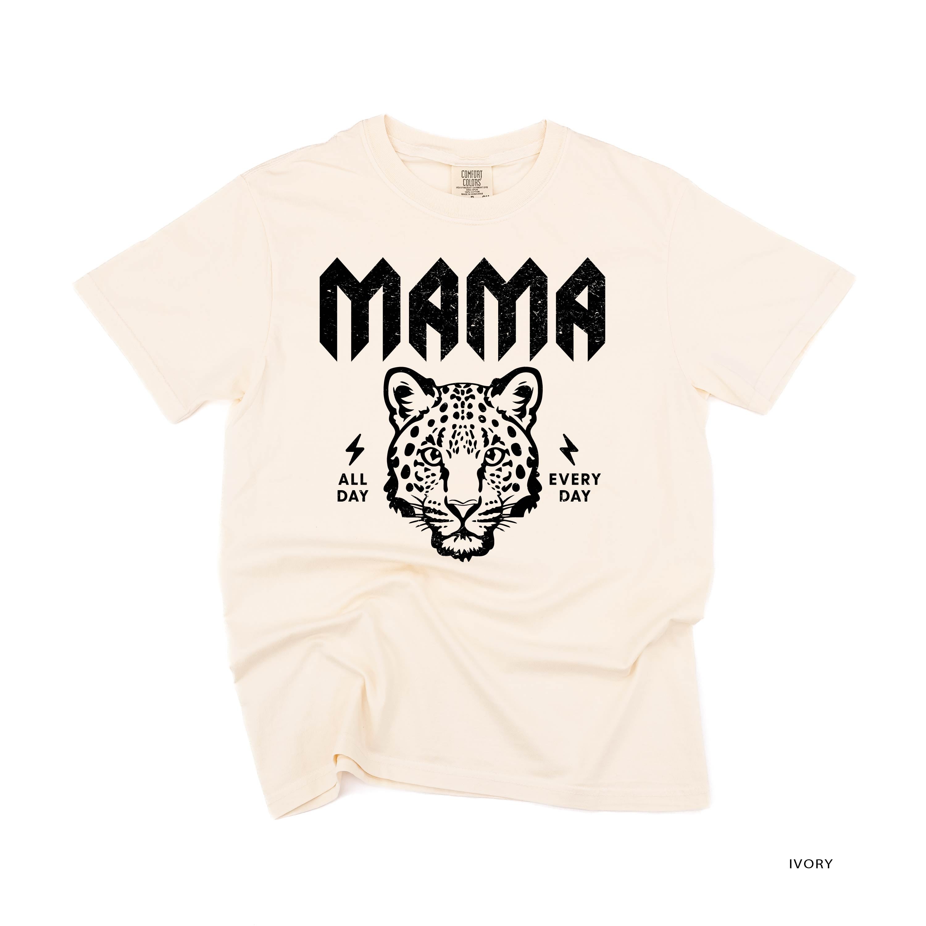 Band Tee  - Leopard Mama - Comfort Colors Tee Little Mama Shirt Shop