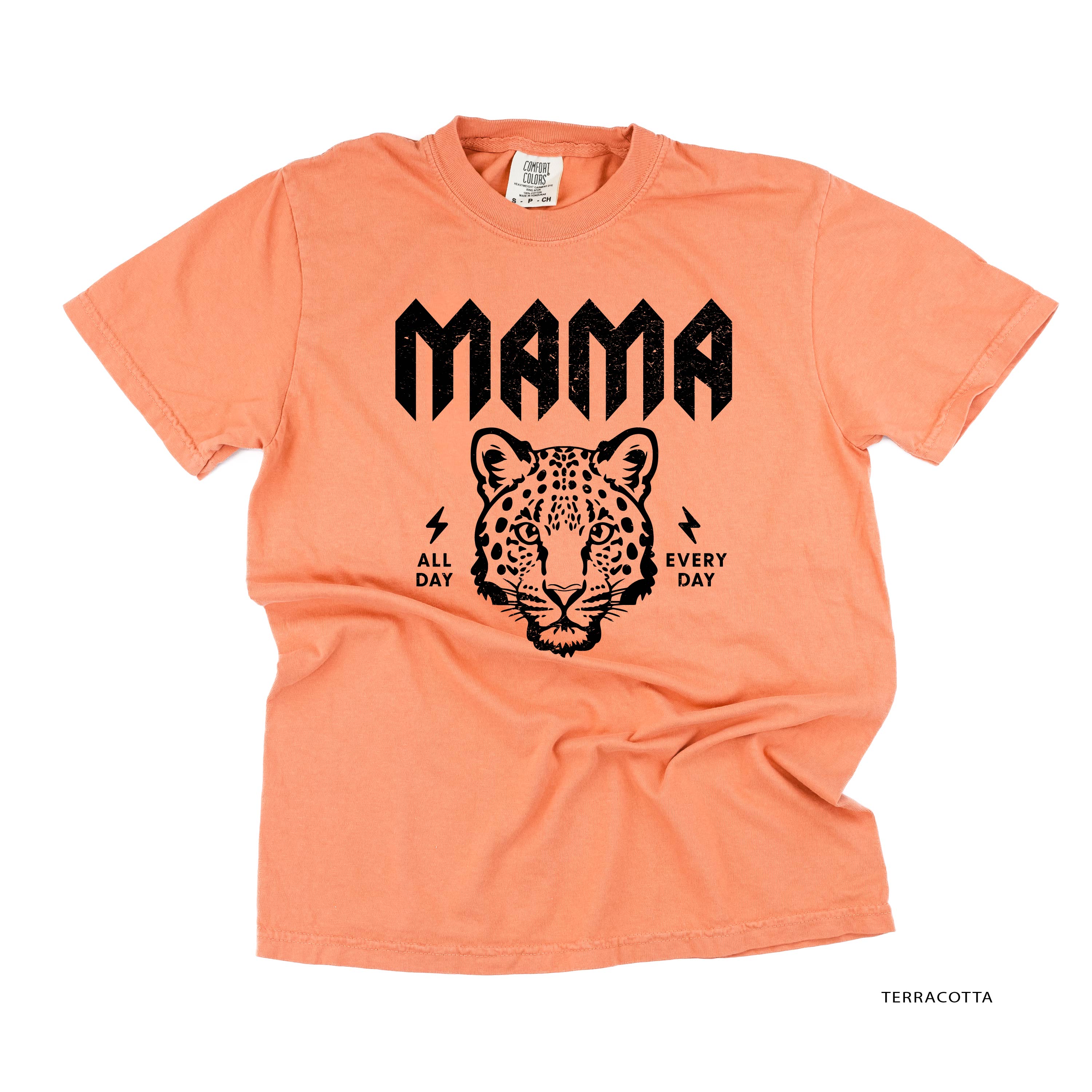 Band Tee  - Leopard Mama - Comfort Colors Tee Little Mama Shirt Shop