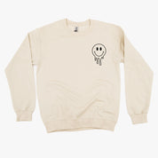 Living My Best Educator Life - Melty Smiley (pf & b)  - BASIC Fleece Little Mama Shirt Shop LLC