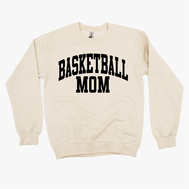 Varsity Style - BASKETBALL MOM - BASIC FLEECE CREWNECK