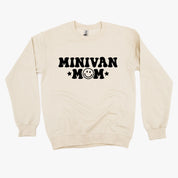 Minivan Mom - Smiley Face (f & b) - BASIC Fleece Little Mama Shirt Shop LLC