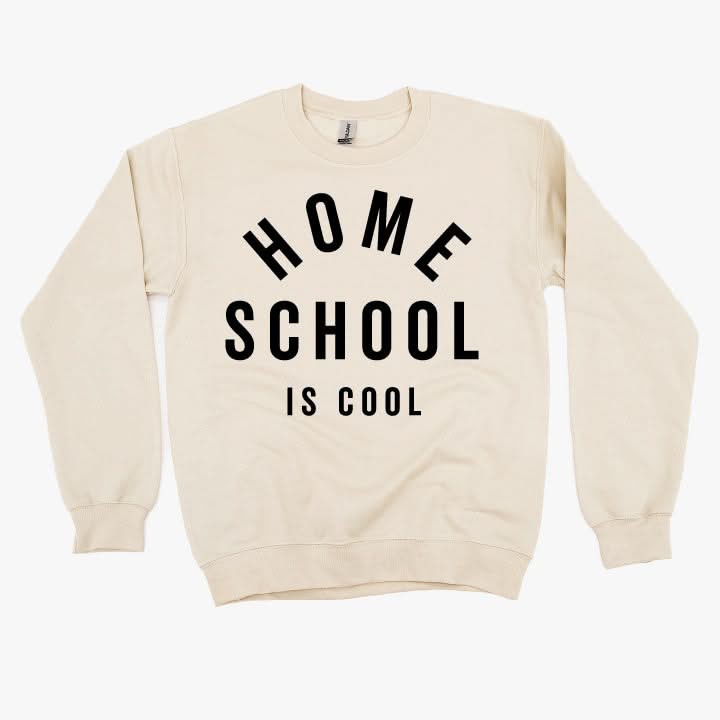 Home School Is Cool  - BASIC Fleece Little Mama Shirt Shop LLC