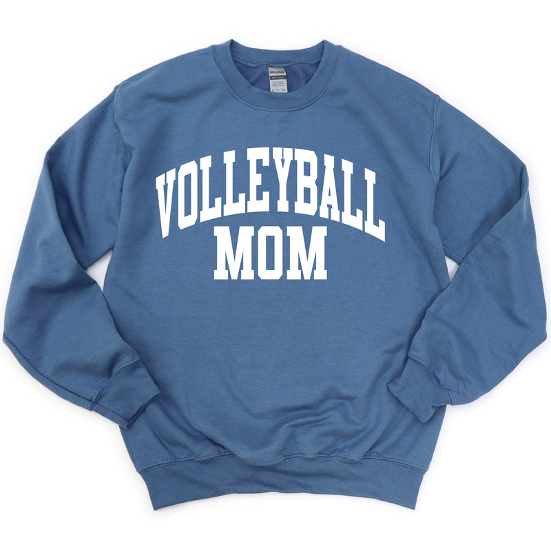 Varsity Style - VOLLEYBALL MOM - BASIC FLEECE CREWNECK