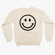 Minivan Mom - Smiley Face (f & b) - BASIC Fleece Little Mama Shirt Shop LLC