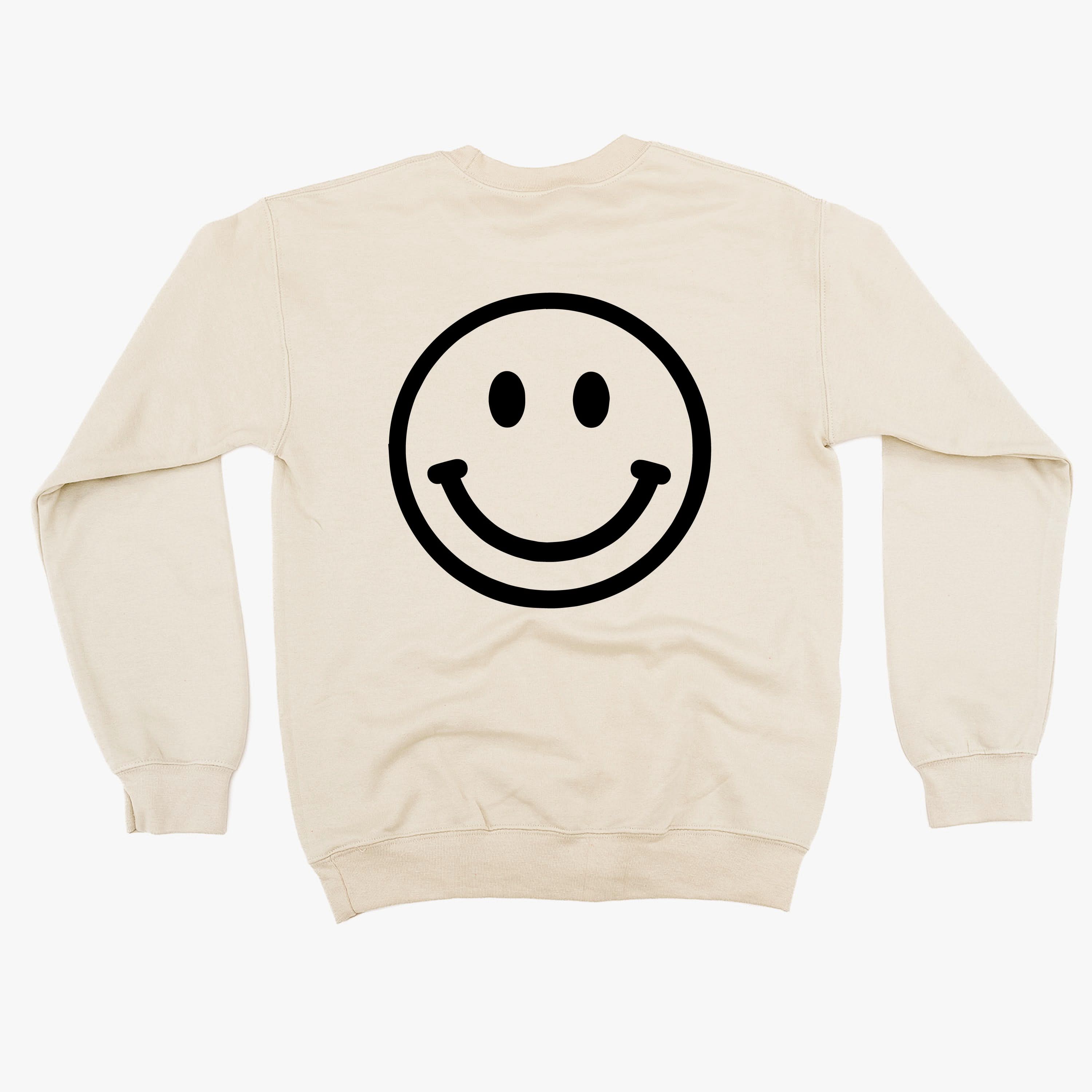 Minivan Mom - Smiley Face (f & b) - BASIC Fleece Little Mama Shirt Shop LLC