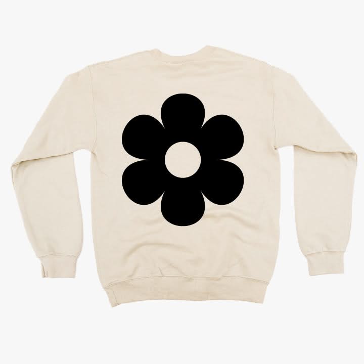 I'm Not a Regular Teacher I'm a Cool Teacher - Flower (f & b) - BASIC Fleece Little Mama Shirt Shop LLC