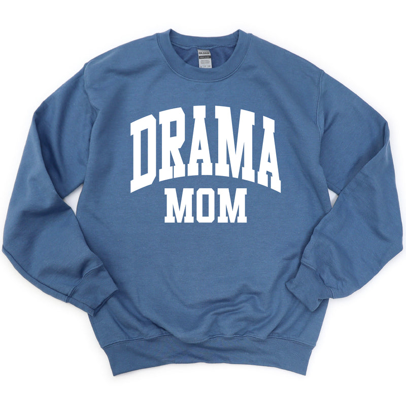 Varsity Style - DRAMA MOM - BASIC FLEECE CREWNECK