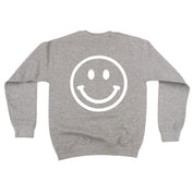Minivan Mom - Smiley Face (f & b) - BASIC Fleece Little Mama Shirt Shop LLC
