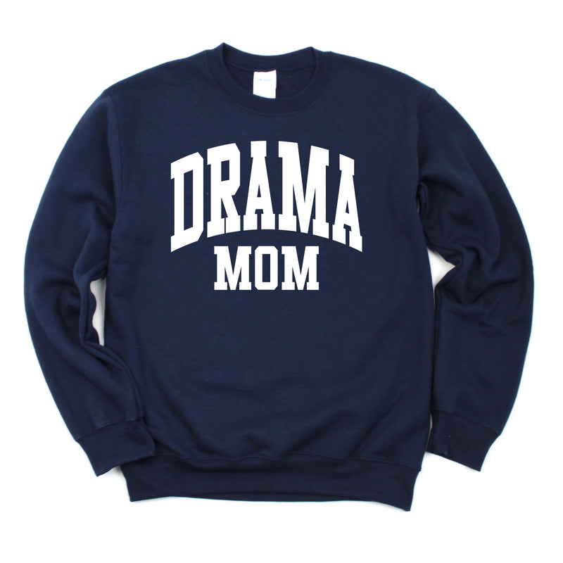 Varsity Style - DRAMA MOM - BASIC FLEECE CREWNECK