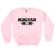 Minivan Mom - Smiley Face (f & b) - BASIC Fleece Little Mama Shirt Shop LLC