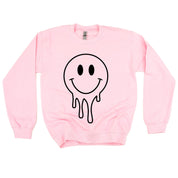 One of Those Home School Days - Melty Smiley (f & b) - BASIC Fleece Little Mama Shirt Shop LLC