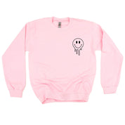 Living My Best Educator Life - Melty Smiley (pf & b)  - BASIC Fleece Little Mama Shirt Shop LLC