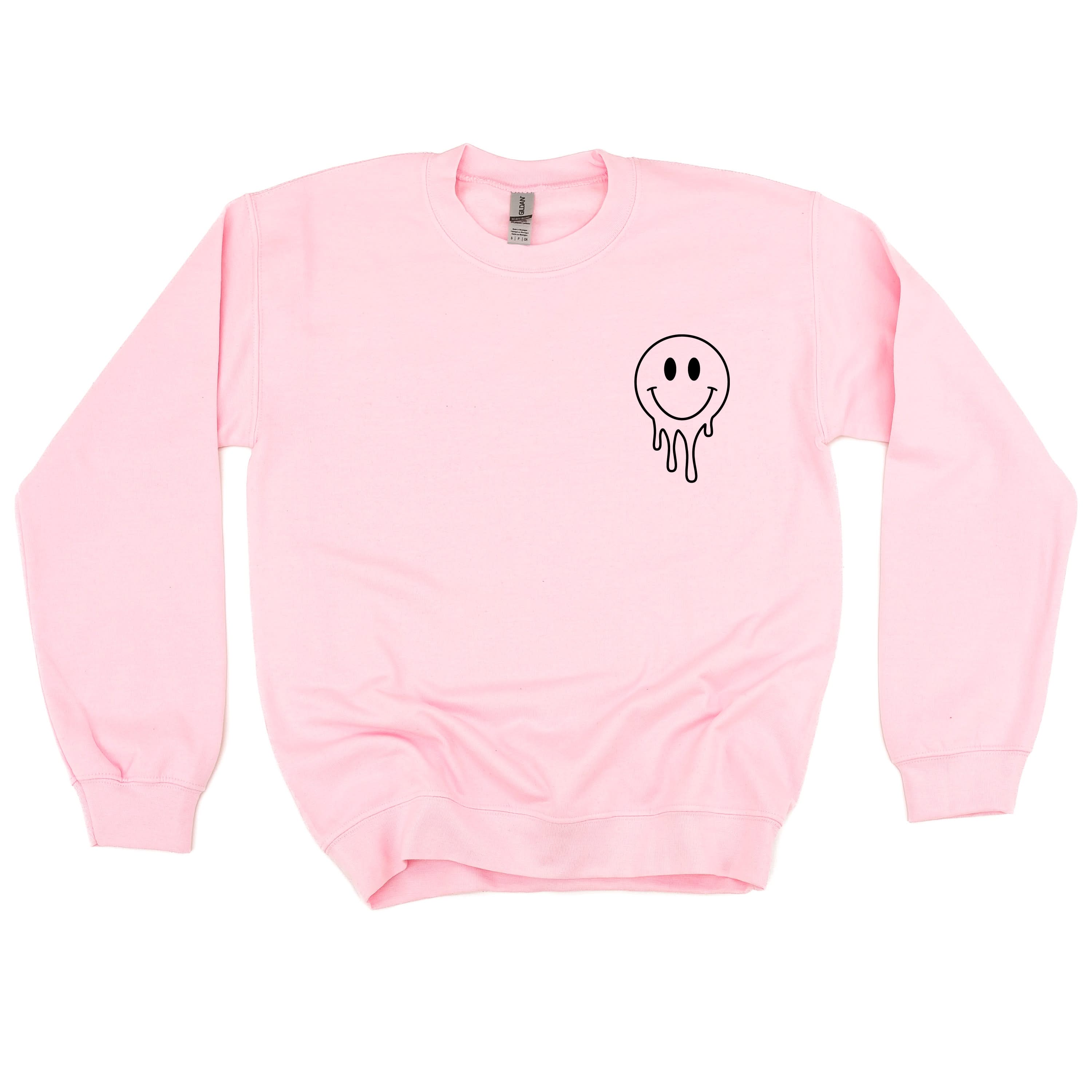 Living My Best Educator Life - Melty Smiley (pf & b)  - BASIC Fleece Little Mama Shirt Shop LLC