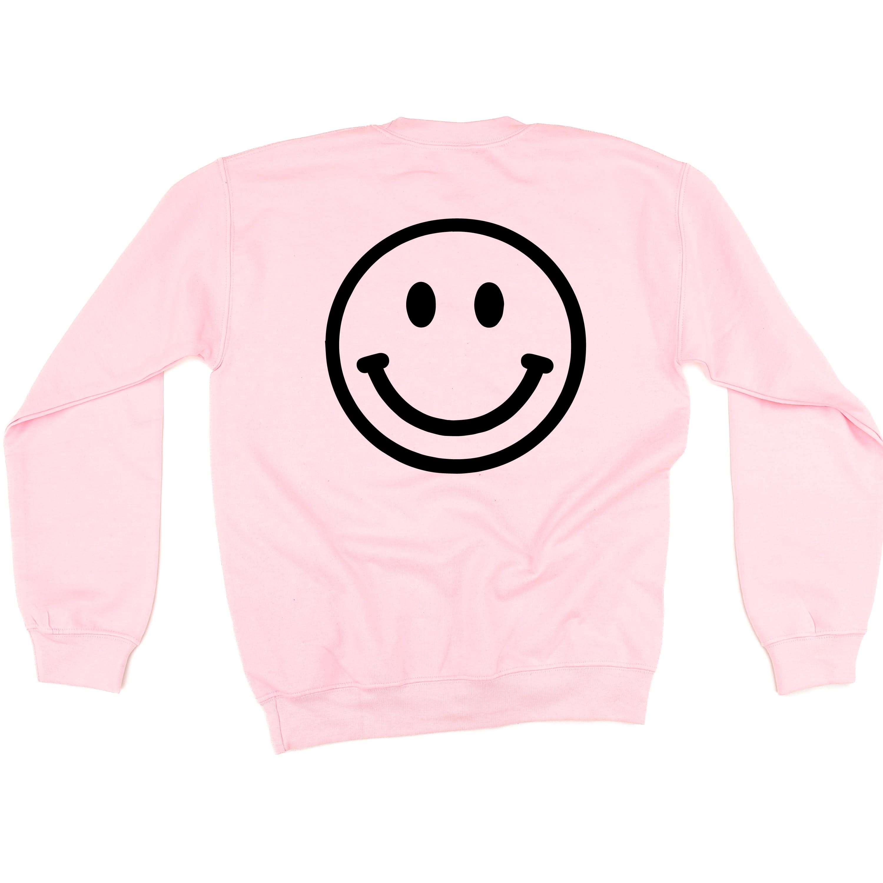 Minivan Mom - Smiley Face (f & b) - BASIC Fleece Little Mama Shirt Shop LLC