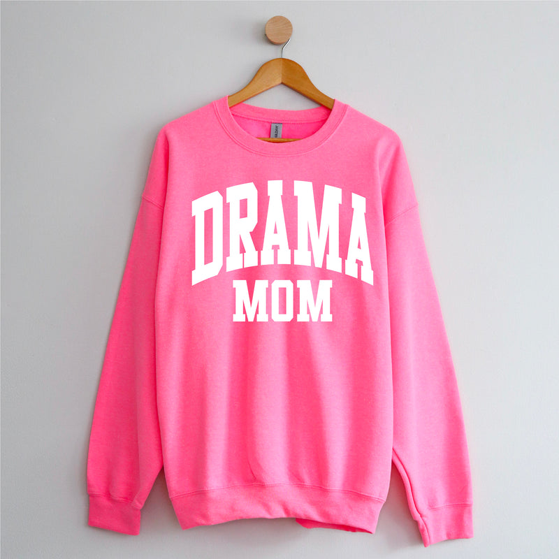 Varsity Style - DRAMA MOM - BASIC FLEECE CREWNECK