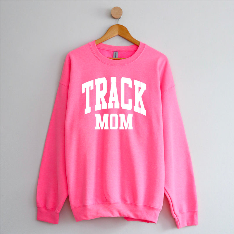 Varsity Style - TRACK MOM - BASIC FLEECE CREWNECK