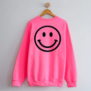 Minivan Mom - Smiley Face (f & b) - BASIC Fleece Little Mama Shirt Shop LLC