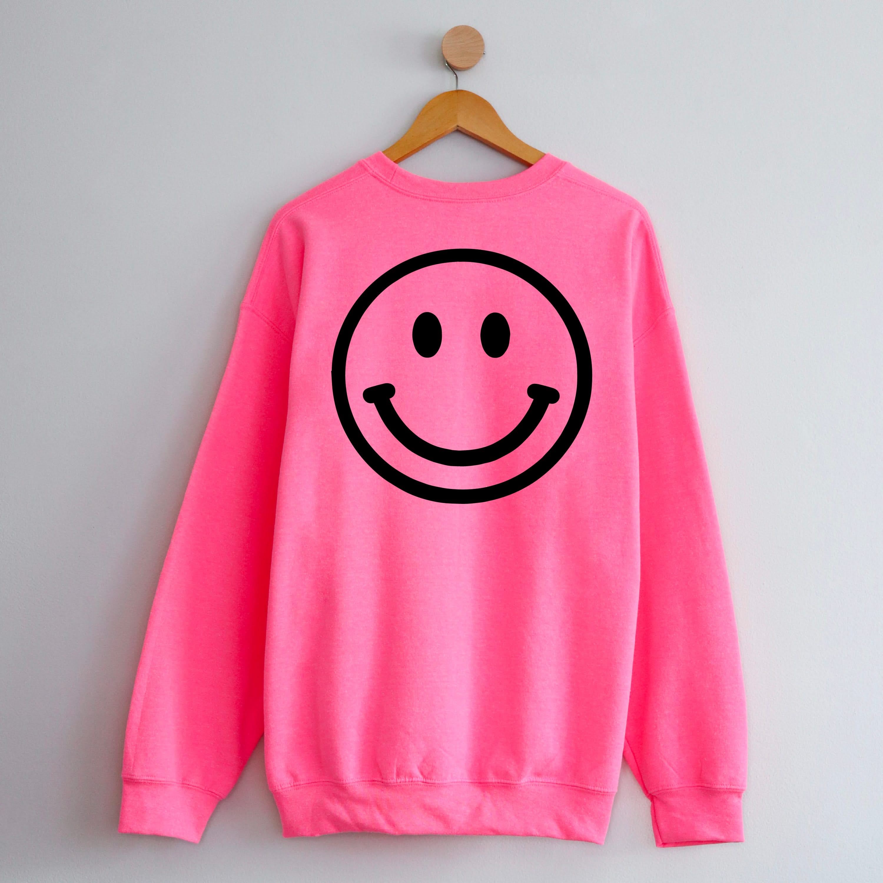 Minivan Mom - Smiley Face (f & b) - BASIC Fleece Little Mama Shirt Shop LLC