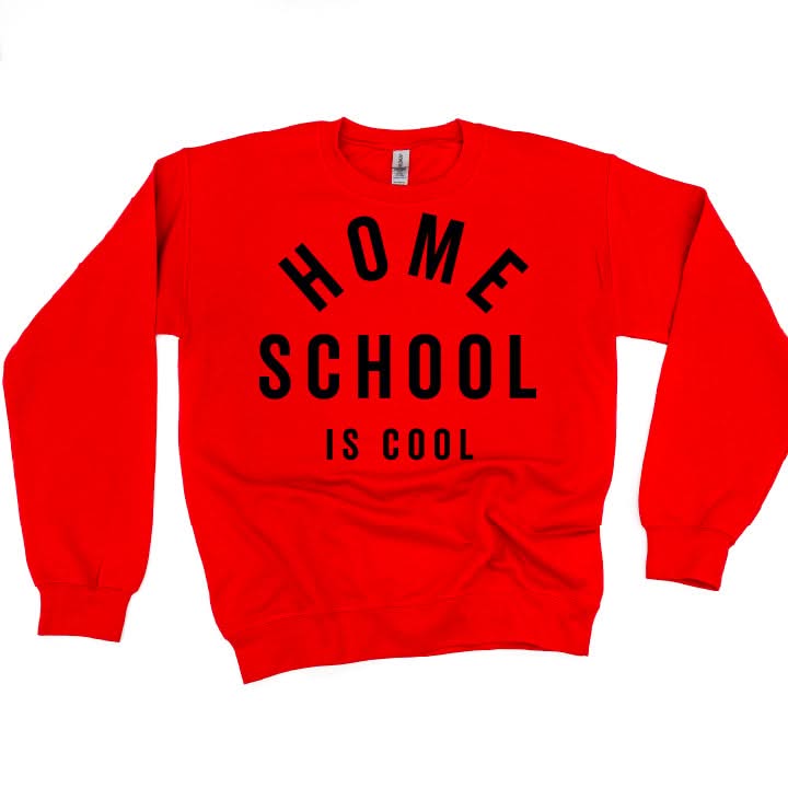 Home School Is Cool  - BASIC Fleece Little Mama Shirt Shop LLC