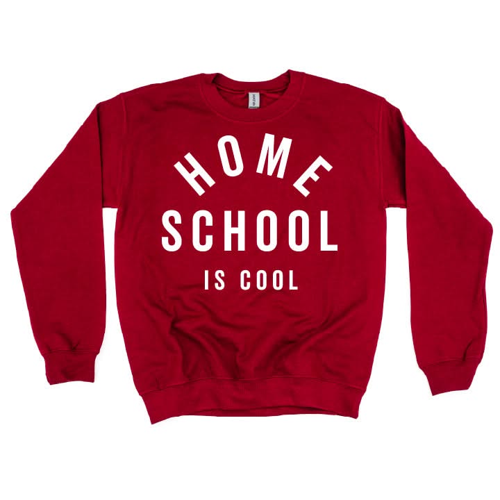 Home School Is Cool  - BASIC Fleece Little Mama Shirt Shop LLC