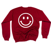 Minivan Mom - Smiley Face (f & b) - BASIC Fleece Little Mama Shirt Shop LLC