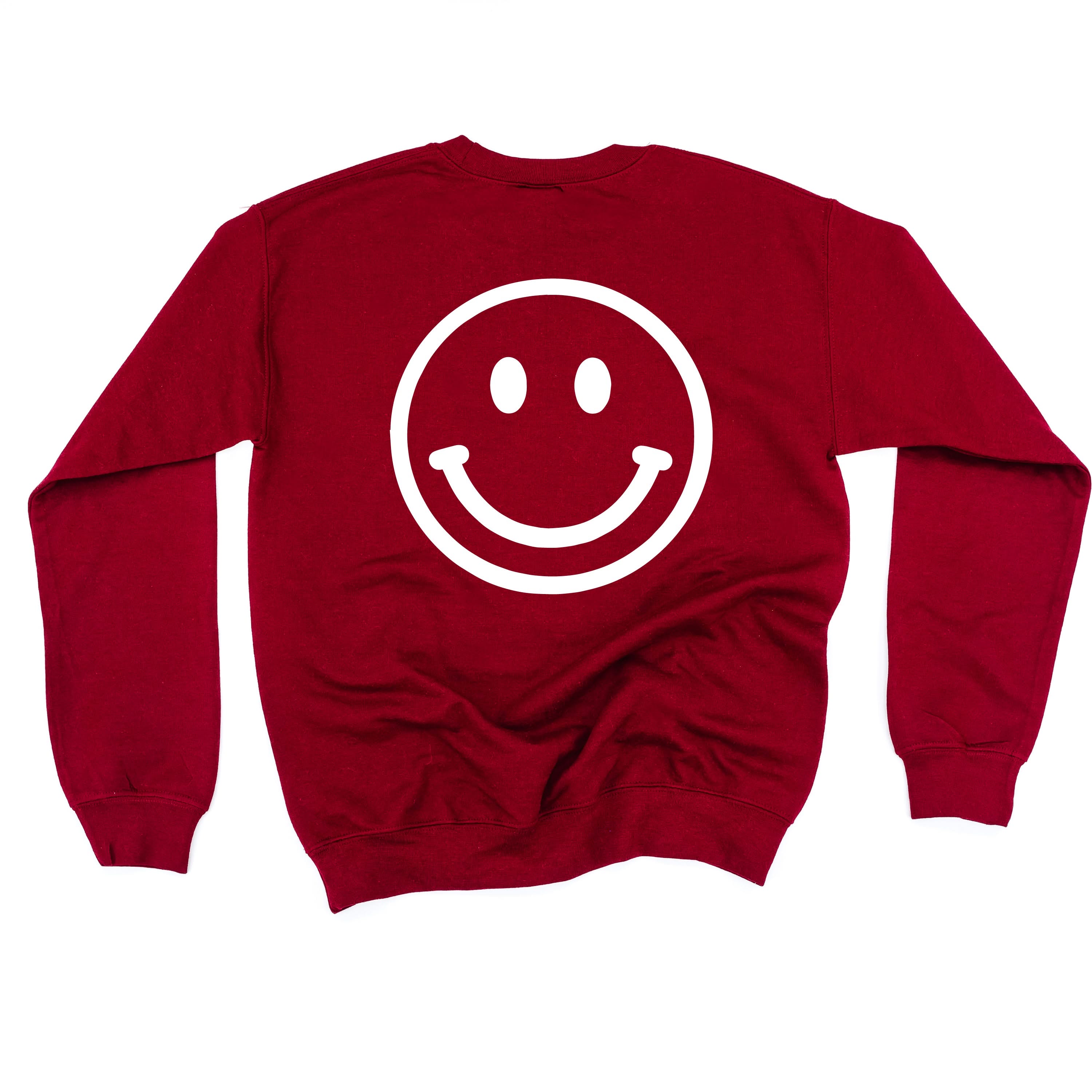 Minivan Mom - Smiley Face (f & b) - BASIC Fleece Little Mama Shirt Shop LLC