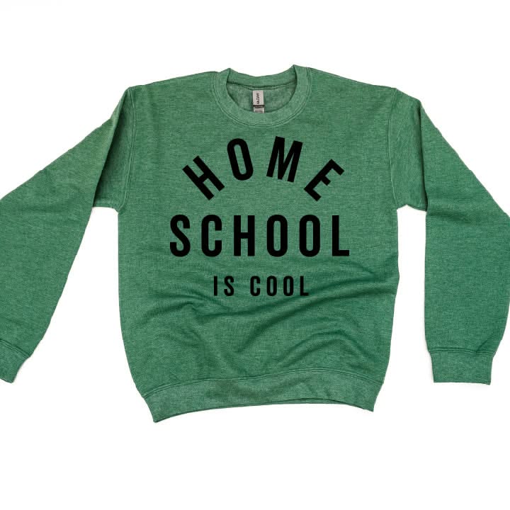 Home School Is Cool  - BASIC Fleece Little Mama Shirt Shop LLC