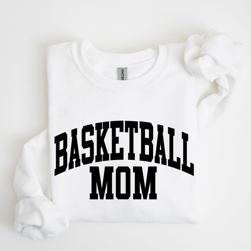 Varsity Style - BASKETBALL MOM - BASIC FLEECE CREWNECK