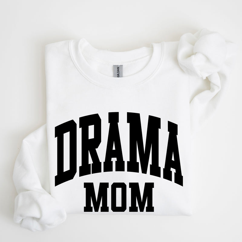 Varsity Style - DRAMA MOM - BASIC FLEECE CREWNECK