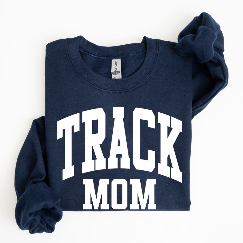 Varsity Style - TRACK MOM - BASIC FLEECE CREWNECK