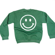 Minivan Mom - Smiley Face (f & b) - BASIC Fleece Little Mama Shirt Shop LLC