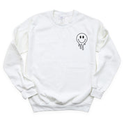 Living My Best Educator Life - Melty Smiley (pf & b)  - BASIC Fleece Little Mama Shirt Shop LLC