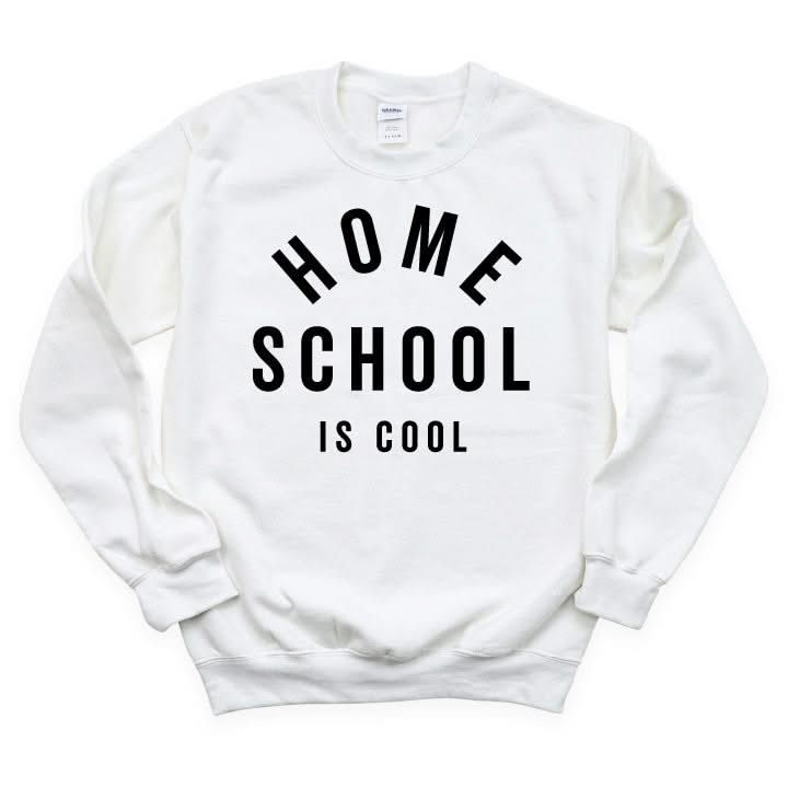 Home School Is Cool  - BASIC Fleece Little Mama Shirt Shop LLC