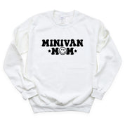 Minivan Mom - Smiley Face (f & b) - BASIC Fleece Little Mama Shirt Shop LLC