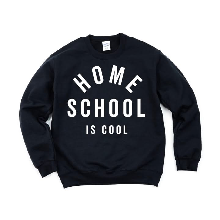 Home School Is Cool  - BASIC Fleece Little Mama Shirt Shop LLC