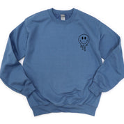 Living My Best Librarian Life - Melty Smiley (pf & b) - BASIC Fleece Little Mama Shirt Shop LLC