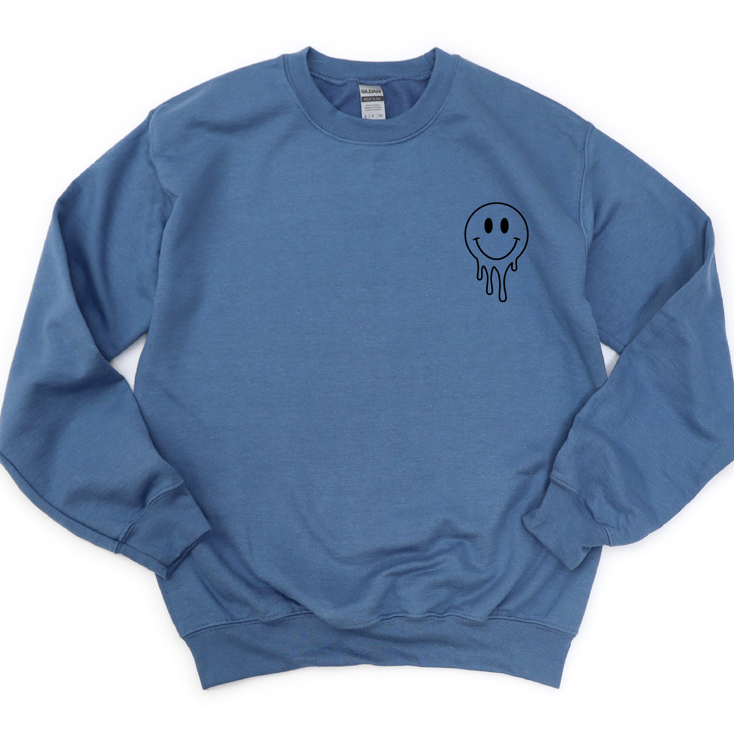 Living My Best Home School Life - Melty Smiley (pf & b) - BASIC Fleece Little Mama Shirt Shop LLC