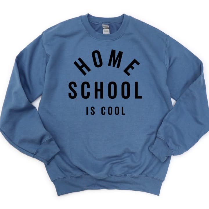 Home School Is Cool  - BASIC Fleece Little Mama Shirt Shop LLC