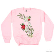 Christmas Floral Mama - BASIC Fleece Little Mama Shirt Shop LLC