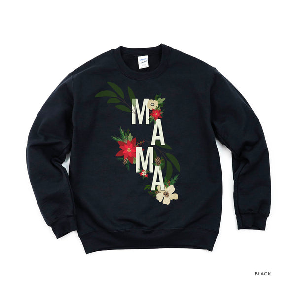 Christmas Floral Mama - BASIC Fleece