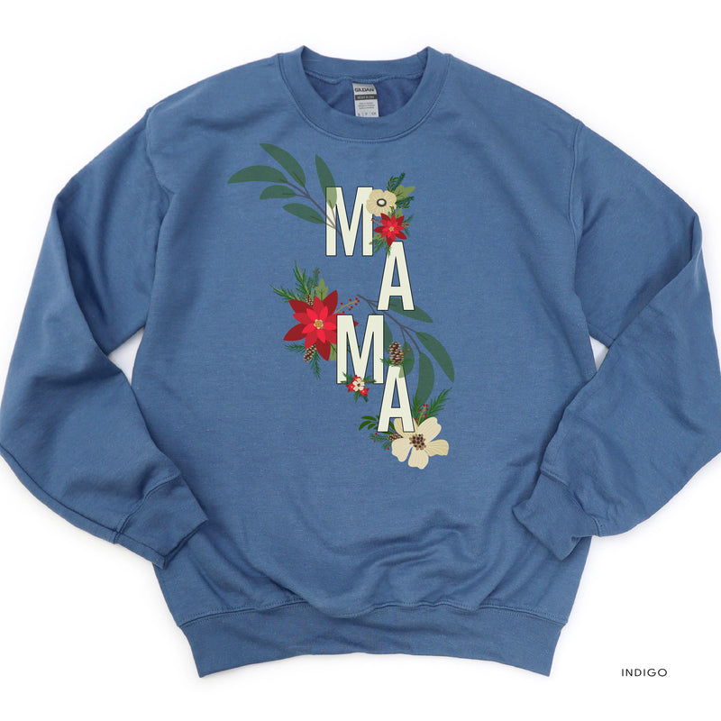 Christmas Floral Mama - BASIC Fleece