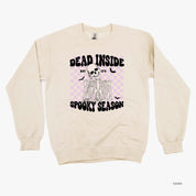 Dead Inside But It's Spooky Season - Basic Fleece Crewneck Little Mama Shirt Shop LLC