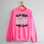 Dead Inside But It's Spooky Season - Basic Fleece Crewneck Little Mama Shirt Shop LLC