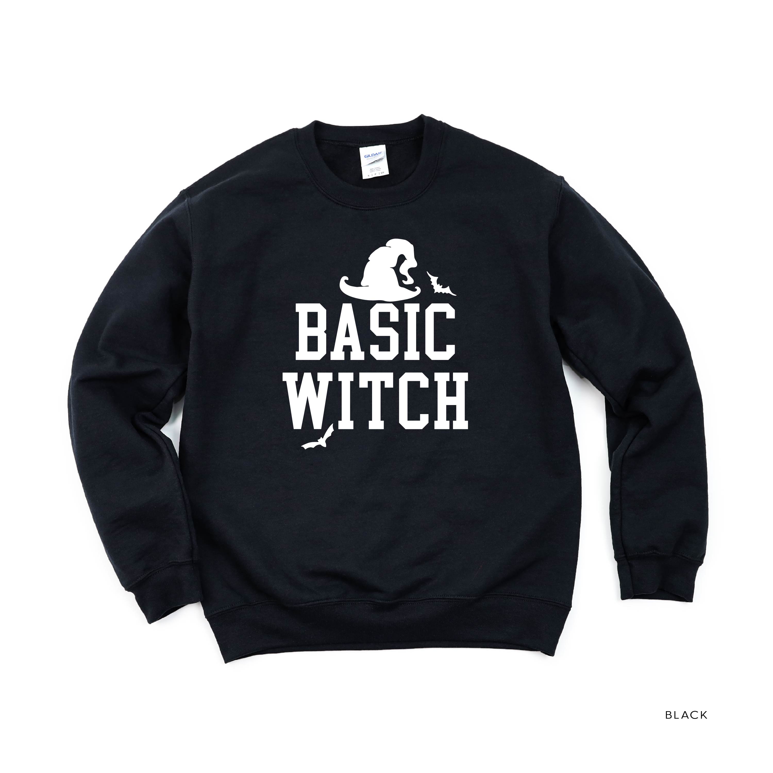 Basic Witch - Basic Fleece Crewneck Little Mama Shirt Shop LLC
